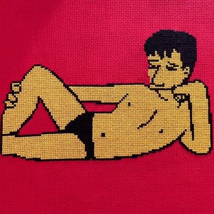 Fox Mulder - X Files Cross Stitch Pattern digital PDF