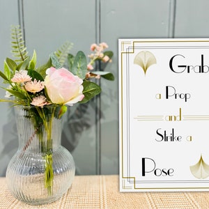 Printable 1920s Great Gatsby Photo Booth Wedding Sign