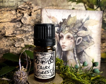 FAIRY FOREST-(Birch, Hyssop, Moss, Hawthorn Berry, Clove, Blackberry) Perfume Oil, Anointing Oil, Ritual Oil, Divination Oil, Altar Oil