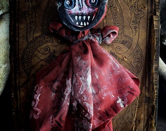 Handcrafted Conjure Doll  - Folk Art Voodoo Poppet for Creative Abundance, Rootwork, Ritual + Manifestation - Outsider Art Doll