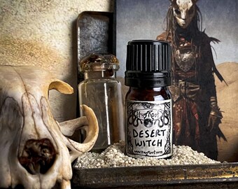 DESERT WITCH- (Jasmine, Opoponax, Sandalwood, Patchouli, Myrrh, Fennel)-Perfume Oil, Ritual Oil, Altar Oil, Anointing Oil