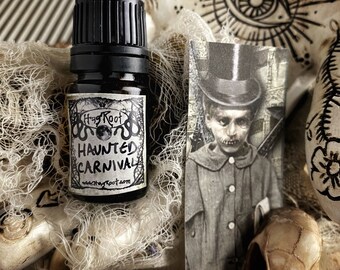 HAUNTED CARNIVAL-(Cotton Candy, Buttered Popcorn, Hay, Toasted Marshmallows, Smoked Wood)-Perfume, Cologne, Anointing, Ritual Oil