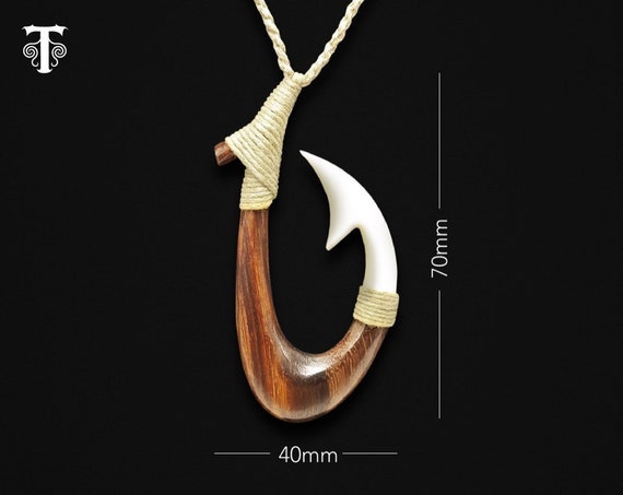 Maori Maui Fish Hook Necklace, Aotearoa New Zealand Hei Matau