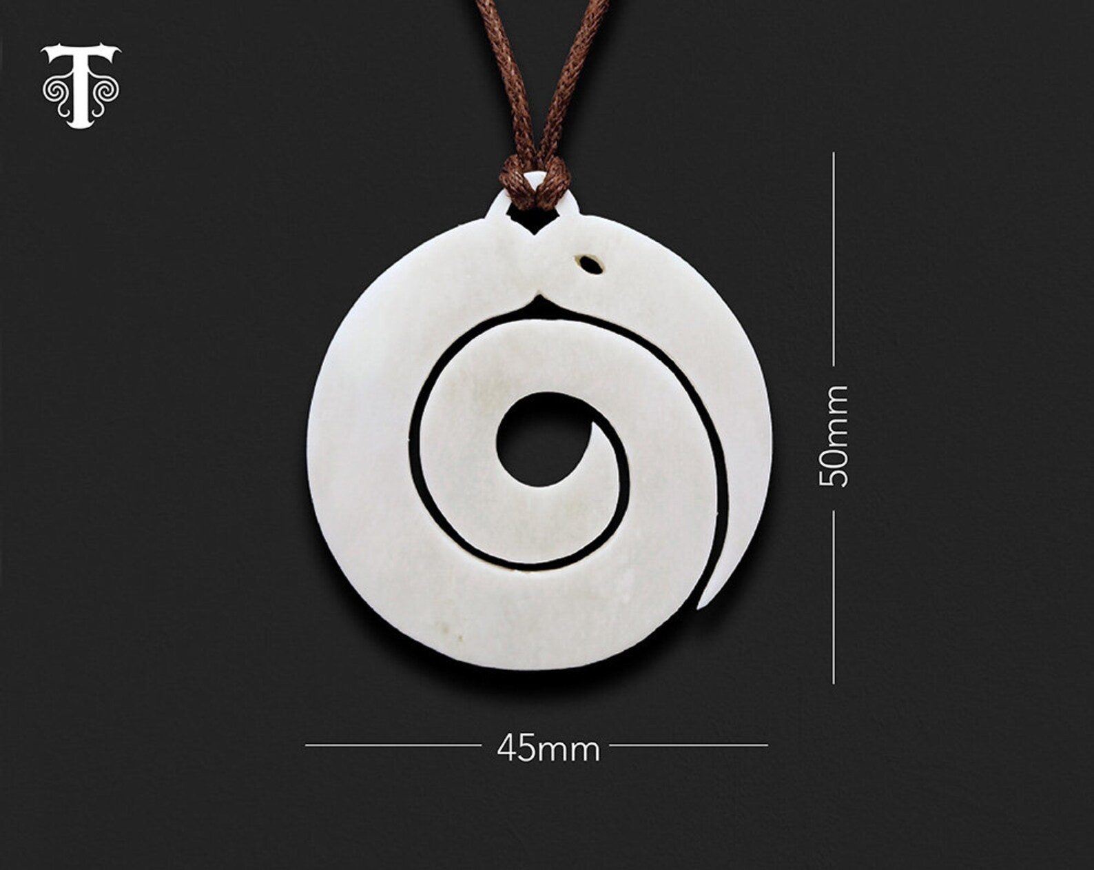 Maori Necklace New Zealand Tribal Bone Carving Pendant Etsy