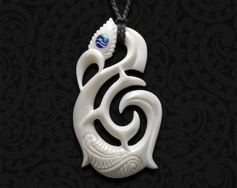 Stained Bone Koru | Maori Style