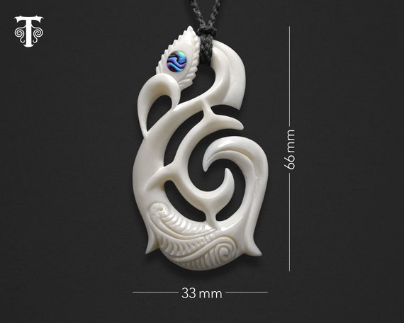 Maori Necklace Bone Pendant New Zealand Hei Manaia Etsy Canada