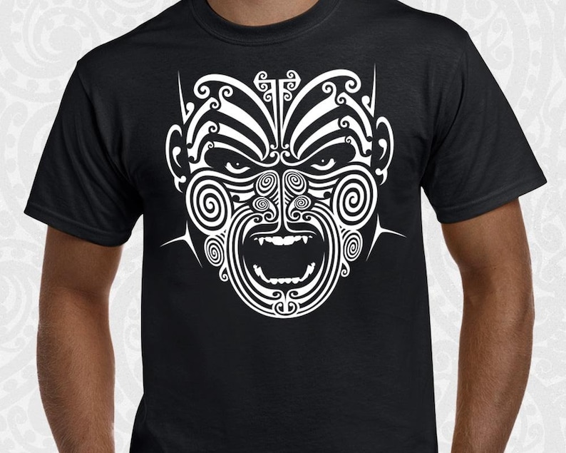 Maori TShirt Native New Zealand Tribal Design by Tuwharetoa Etsy