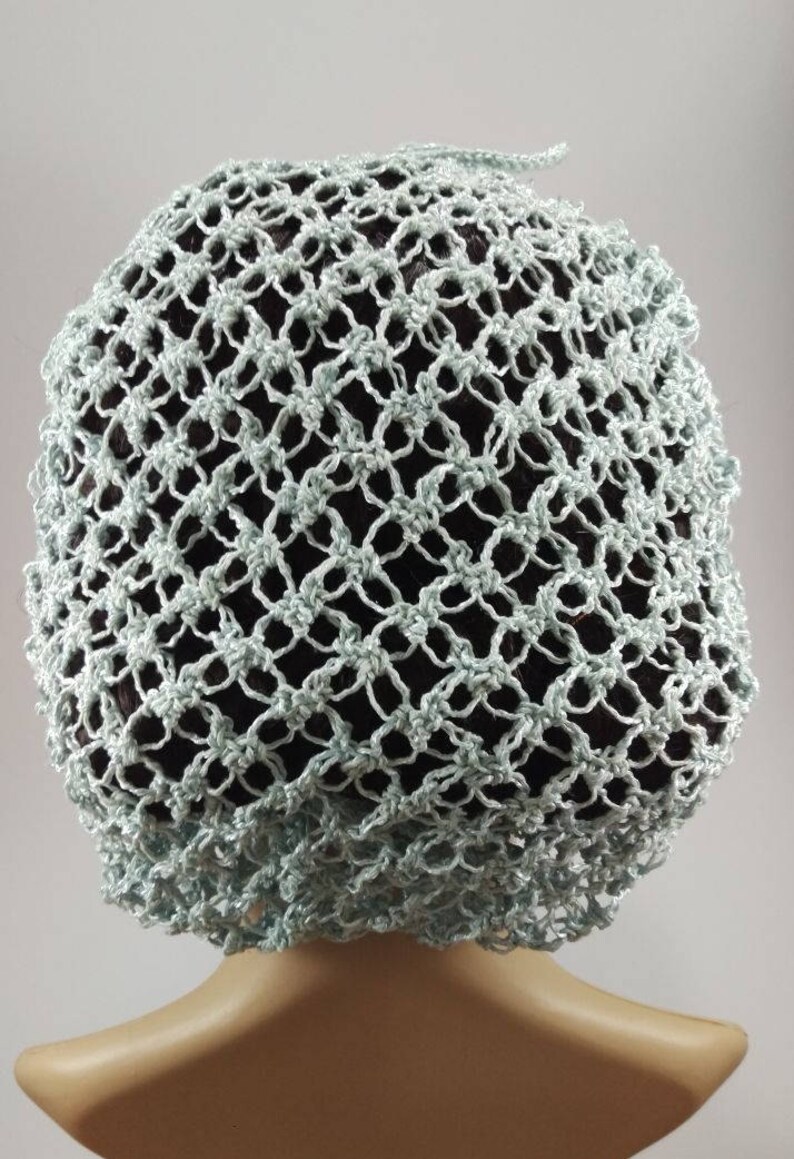 Eau De Nil Tussah Silk Lover's Knot Snood With Drawstring 1940's Etsy