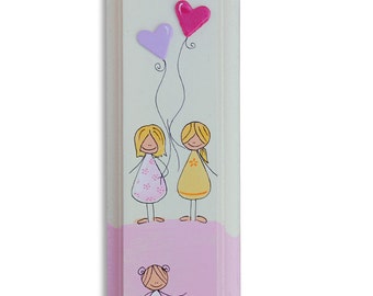 Custom Nursery Mezuzah Case - Pink Mezuzah Case - Girls room Mezuzah - Jewish wall decor - New Jewish girl baby shower gift -Gift for babies