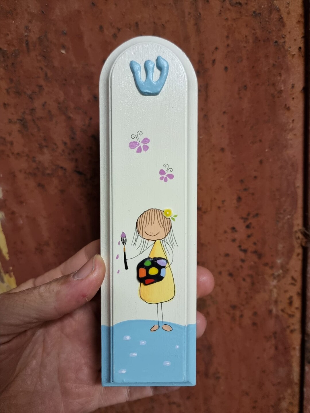Baby Girl Mezuzah Case Personalized Mazuzah Jewish Baby Etsy
