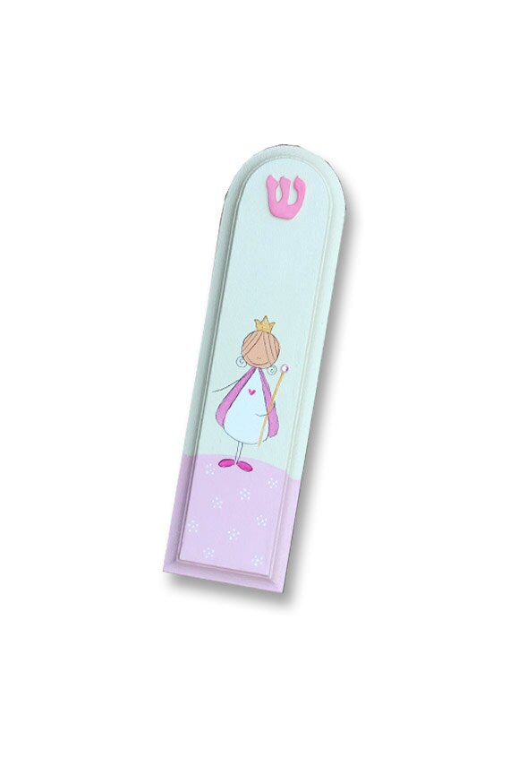 Pink Princess Mezuzah Case Jewish Baby Girl Gift Baby Room Etsy