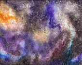 Watercolor spacescape