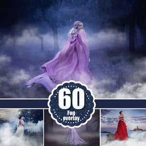 60 fog smoke Photoshop Mix Overlays, Photography overlay, realistic real smoke, mist Overlays, clouds Morning Effect, png file