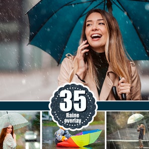 35 Rain rainbow Photoshop Overlays, Photography Photo Prop, drops, backdrops, Photo effect, Realistic rain,  Raindrops, png jpg