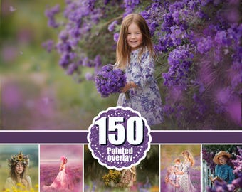 150 Artistic blur Flower grass branch Photoshop overlay. Floral summer spring painted frame.  Portrait maternity photo sessions, Bundle png