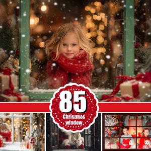 85 marcos de ventana navideños, superposición navideña, fondo digital navideño, paraíso invernal navideño, Año Nuevo, nieve, invierno, fondo png