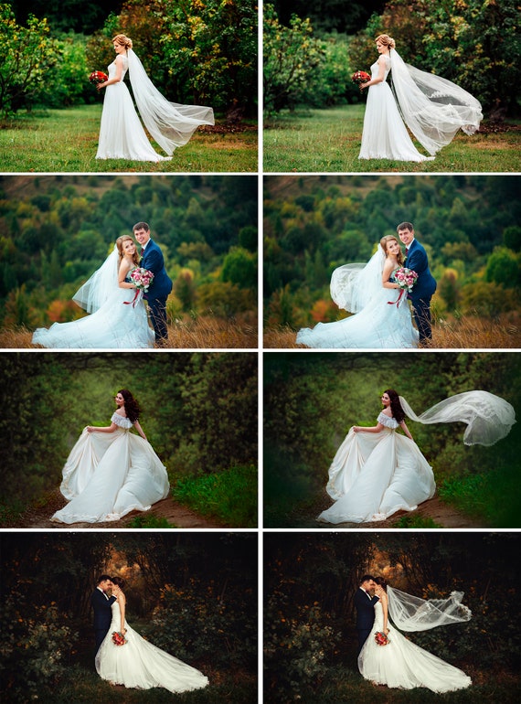 flying wedding veil