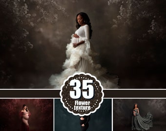 35 Portrait fine art texture, Floral texture overlays, Flower background, Photoshop overlay, Photo texture, Maternity texture backdrop, jpg