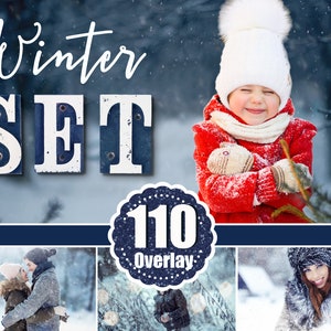 110 Winter snow photo set pack bundle overlay, Christmas overlay, Photoshop Overlay, Bokeh light fog fram deer brunch fog overlay, png