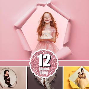 12 Sfondo digitale in carta strappata, Sovrapposizione maternità, Ritratto di matrimonio neonato sovrapposto, Sfondo digitale sovrapposto Photoshop, Carta strappata, png