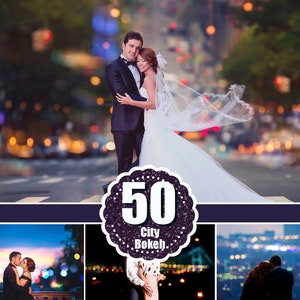 50 City bokeh light overlays, String light overlay, Photoshop overlay, Christmas light lights overlay, Digital Backdrop, Bokeh filter,  jpg