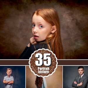 35 Fine Art Portrait Texture Photoshop Overlays, Textures for Photoshop, PS Textures, canvas, digital backdrop background, jpg file image 1