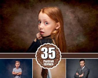 35 Fine Art portret tekstury nakładki Photoshop, tekstury dla Photoshopa, tekstury PS, płótno, cyfrowe tło tło, plik jpg