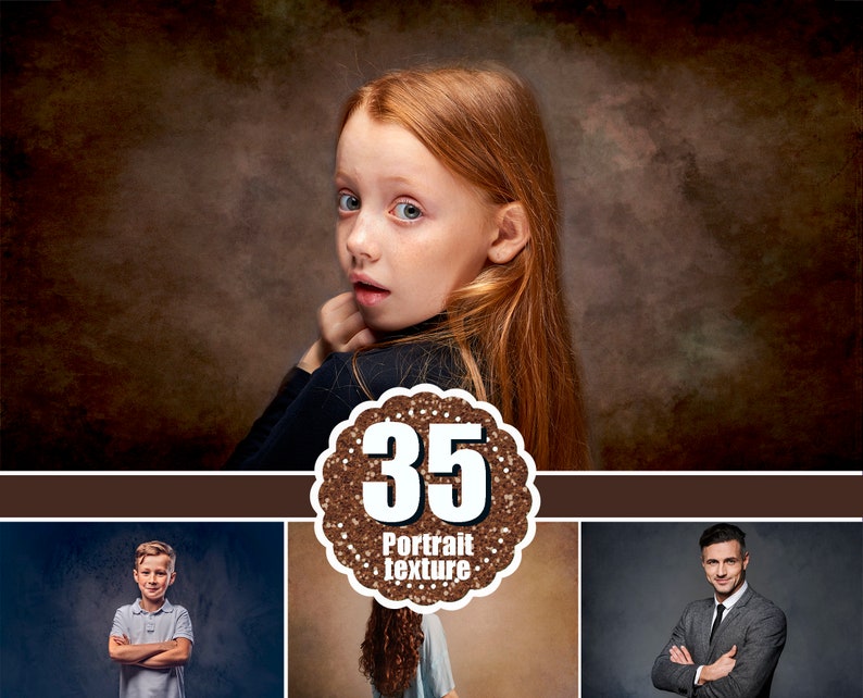 35 Fine Art Portrait Texture Photoshop Overlays, Textures for Photoshop, PS Textures, canvas, digital backdrop background, jpg file image 1