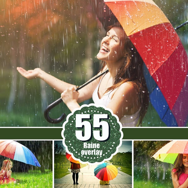 55 Rain drops rainbow weather fog Photo Overlays, Photography Overlay, Photography Photo Prop, Photoshop Mix overlay, Rain effect png file