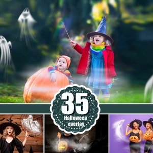 35 Ghost Halloween overlay, ghosts, fog, magic fog, mist fog, Sheet ghost, Flying ghosts, Spooky Overlays, Photoshop overlay, Party png