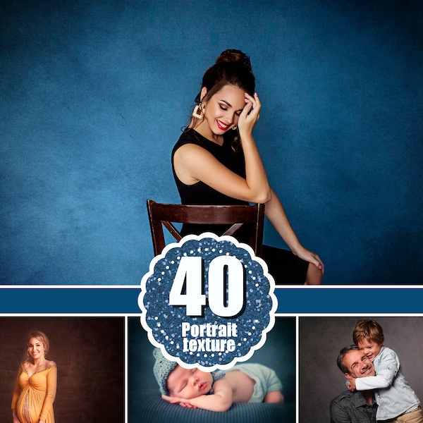 40 Portrait photo texture, Maternity studio portrait textures, Digital texture, Photoshop overlay, Old Master dark vintage texture, jpg