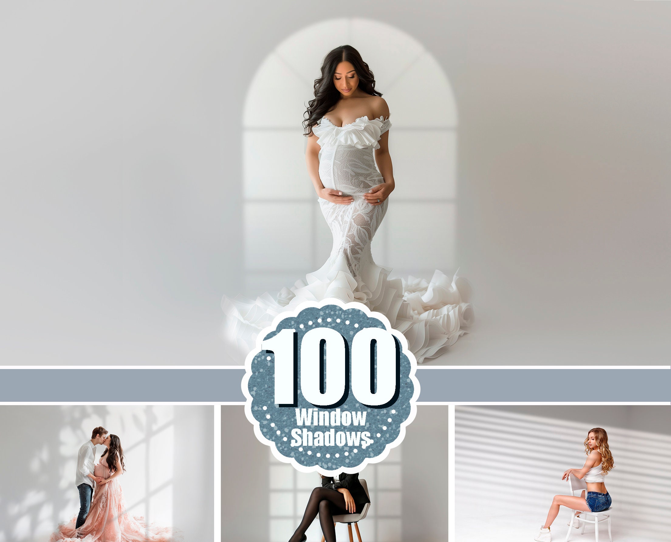 100 Superposición de sombras de ventana, Superposiciones de sombras, Sombra para maquetas, Sombras realistas, Superposición de Photoshop, efecto de ra