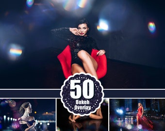 50 Rainbow colorful photo bokeh, Bokeh filter, Photoshop overlay, Bokeh light overlay, Light effect, Bokeh filter, PS overlay, jpg
