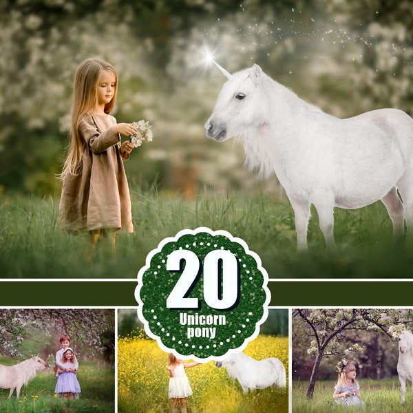 25 Realistic unicorn Overlay, Unicorn clipart clip art, Animal overlays, Pony magic white horse,  Digital backdrop, Photoshop overlay, png