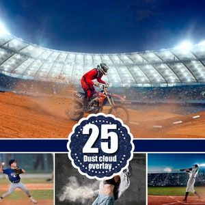 May include: A collection of 25 dust cloud overlays for use in photo editing. The overlays are in a variety of shapes and sizes, and can be used to create a variety of effects. The overlays are perfect for adding a touch of realism to your photos.