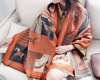 hermes pashmina throw