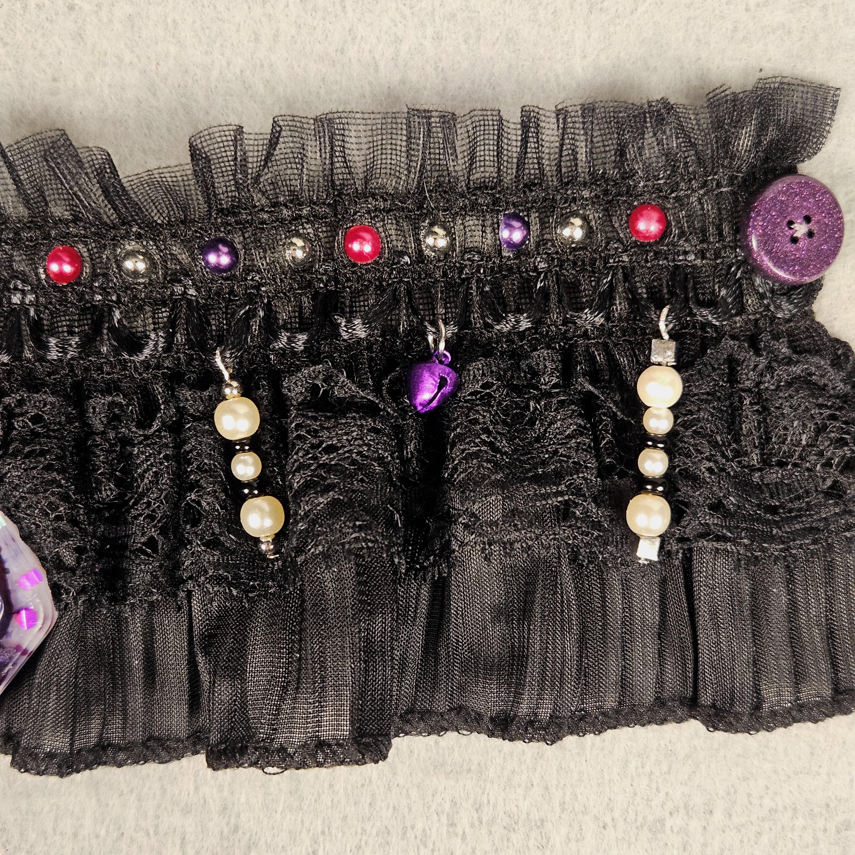 Lace Puppet FNAF Puppet Reminder Pendant & Black Victorian Lace Choker: