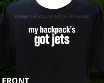 Camiseta Mi mochila tiene jets