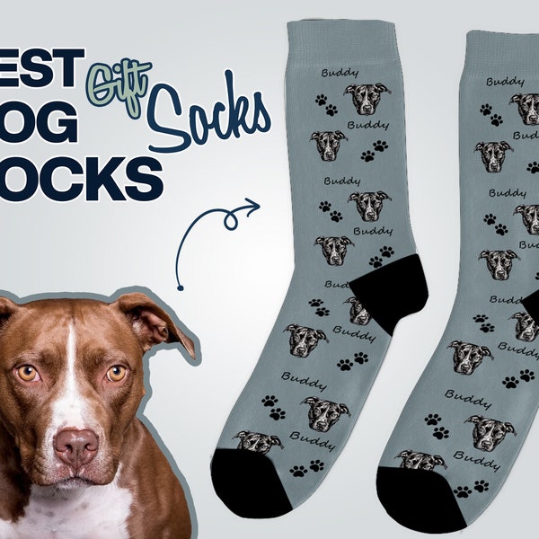 Your Pet on Socks Etsy