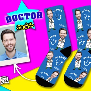 Personalized Doctor Socks, Graduation Doctor Gift, Custom doctor gift socks  Doctor Gift Socks,  personalized doctor gift, doctor name socks