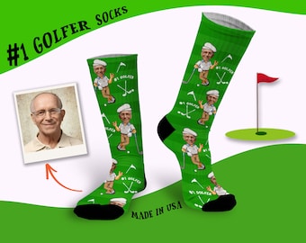 Golfer gifts, Personalized Golf Socks, Funny Golf Socks, Best Golfer Socks, Best Dad socks, Golf gift socks,Custom Husband Gift, Made in USA