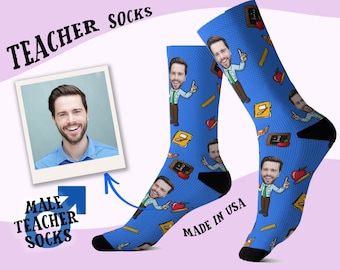 Custom Teacher Gift Socks, teacher appreciation socks, teacher graduation gift, teacher gift socks, Teacher Appreciation, The best Teacher