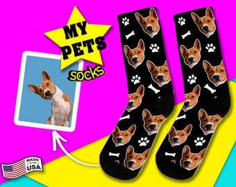 etsy dog face socks