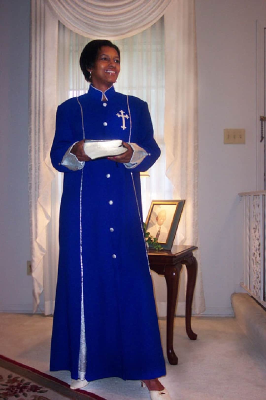 Clergy Collar Clergy Dress - White - Clergy Mart