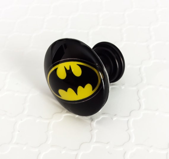 Batman Dresser Drawer Knobs Kids Dresser Pulls Batman Etsy