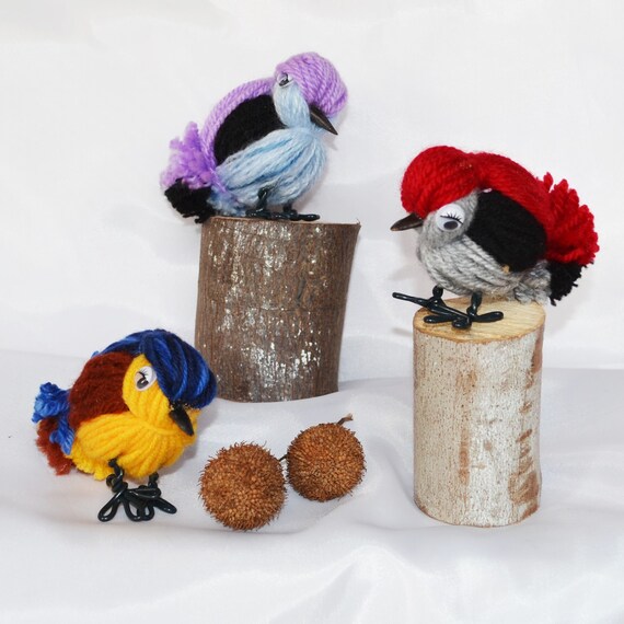 stuffed birds