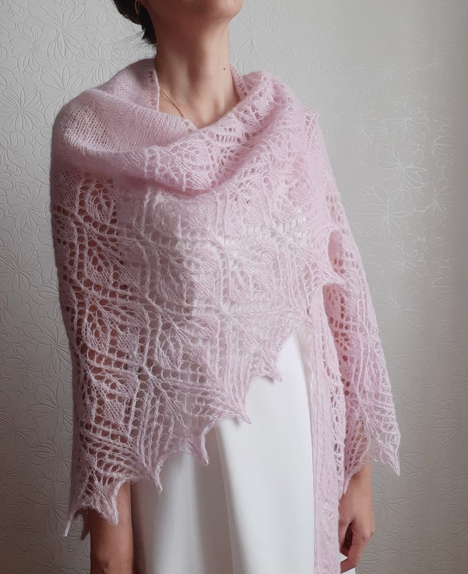Wedding lace shawl knitting pattern pdf Pattern for knitted Etsy