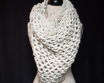 Large Beige Triangle Scarf