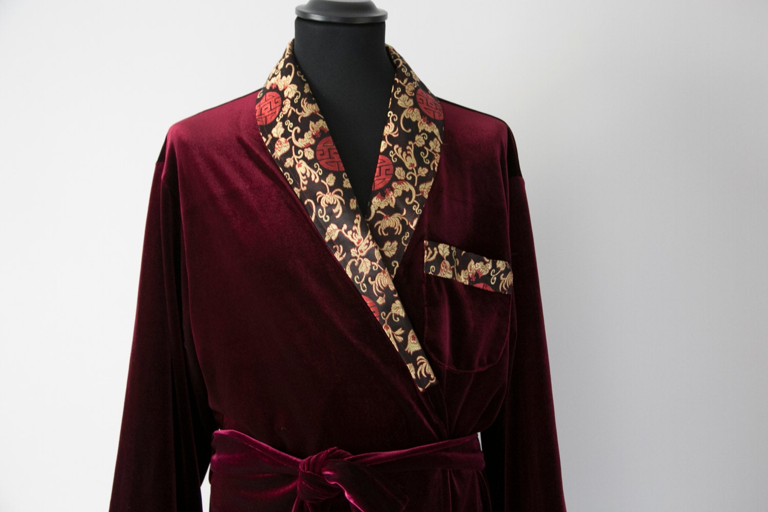 silk morning gown