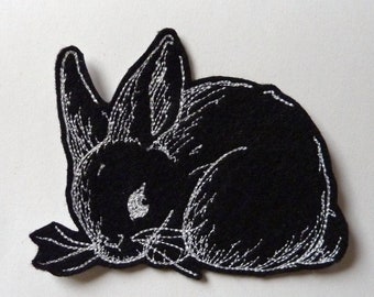 Lapin (6 modèles) Appliqué écusson patch broderie